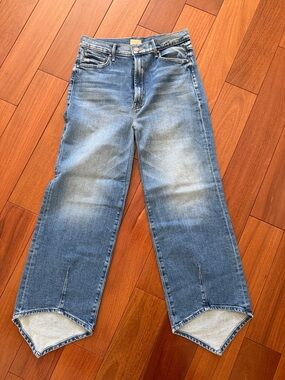 MOTHER Classic Straight-Leg Blue Jeans